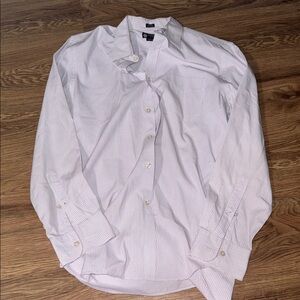 J. Crew Men's Light Gray Checkered Shirt